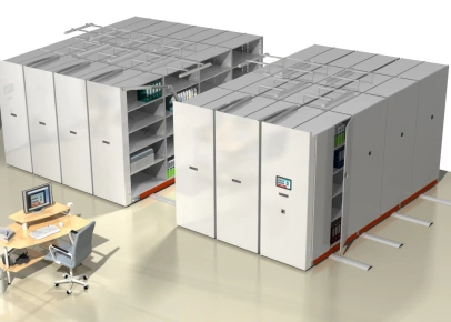 Передвижные стеллажи с электроприводом